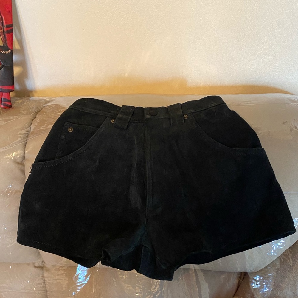 Suede Mini shorts